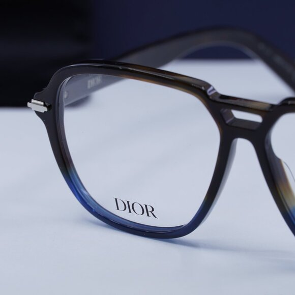 Final Price! Dior DIORBLACKSUITO AI 2800 Havana/Blue Eyeglasses 57mm